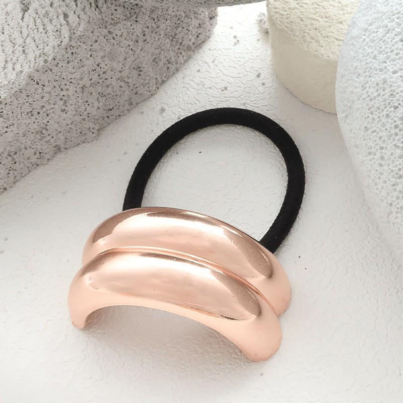 Minimalist Metal Hair Ring - New Korean Style High-End Ponytail Tie Rubber Band.
