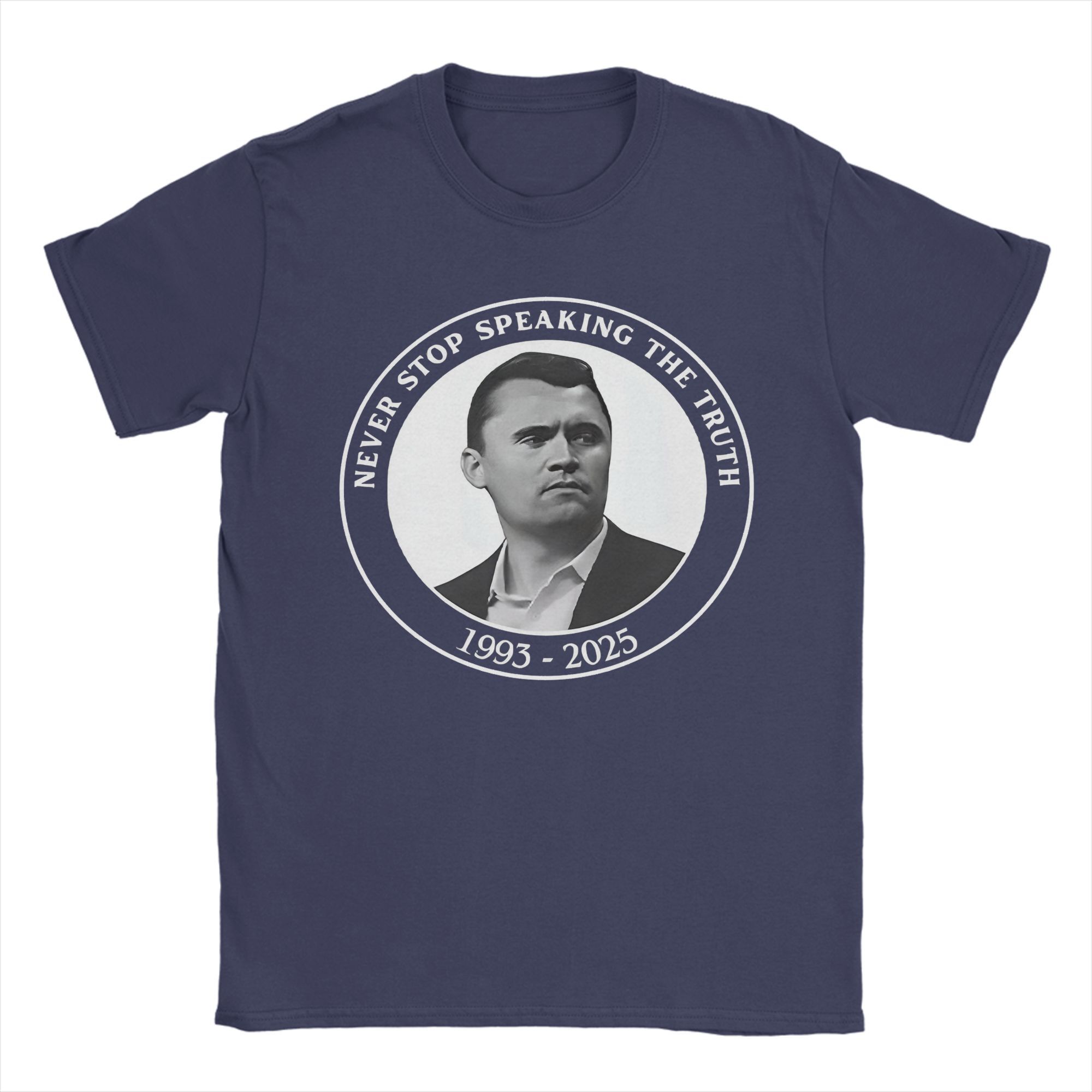 

Men s T-Shirt Charlie Kirk Funny Pure Cotton Tees Short Sleeve T Shirt Round Neck Clothes Graphic 4XL