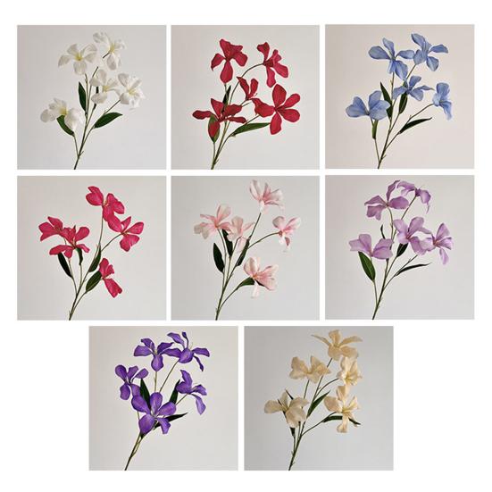 4 Pcs Artificial Renanthera Flower 29 Inch Long Stem Fake Orchid