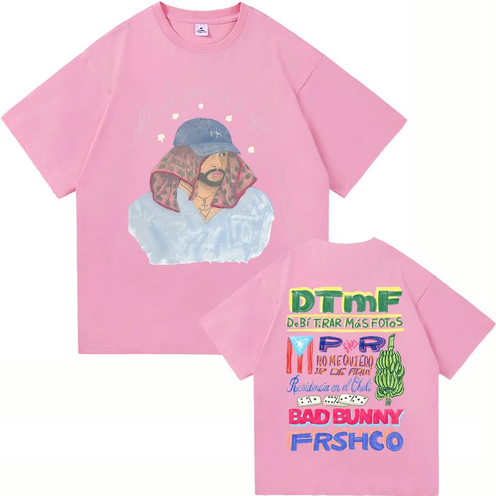 Bad Bunny DTMF Residencia Tour T Shirt Fashion Men DeBÍ TiRAR MáS FOToS Tshirt Unisex Vintage Bad Bunny Black Boxing Tees Shirts