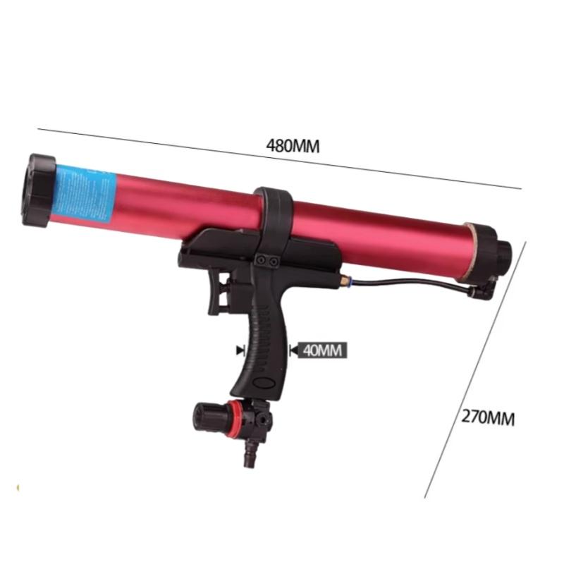 Professional Pneumatic Caulking Gun Air Powered Sealant Applicator for Silicone Construction Adhesive Hard Soft Sealants