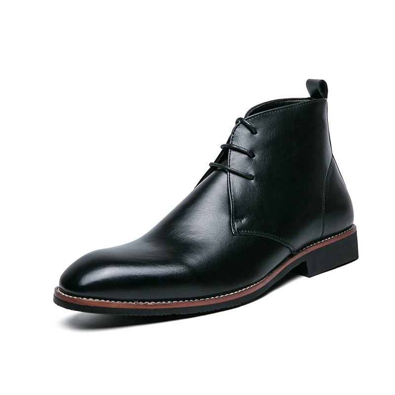 Fashion Retro American Style Men Desert Boots Ankle Boots Vintage Casual Leather Boots for Men 2025 New
