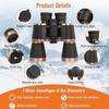 HD Binoculars 20x50 for Adults Professional Waterproof BAK4 Prism Large View Telescope for Outdoor Sport Clear Low Light Vision