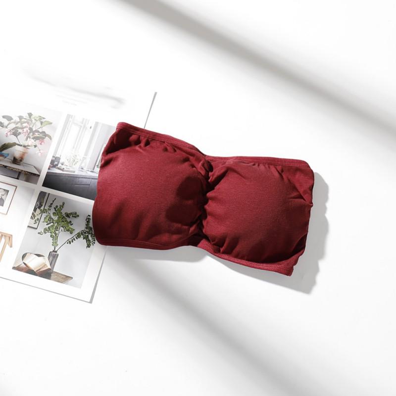 Women Intimates Tube Tops Bras Breathable Non-slip Strapless Wrapped Chest Bra Underwear