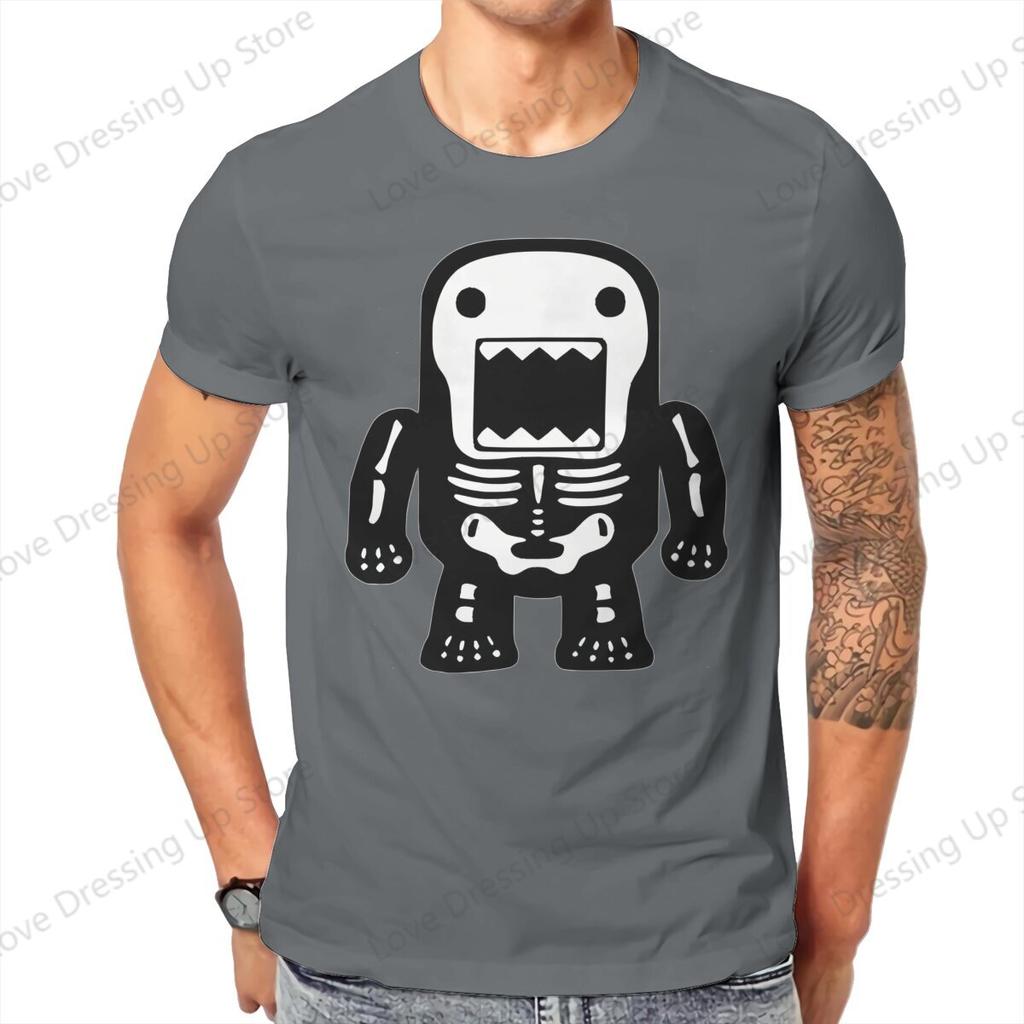 Halloween Anime Domo Kun T Shirt Graphic Oneck Cotton Short Sleeve