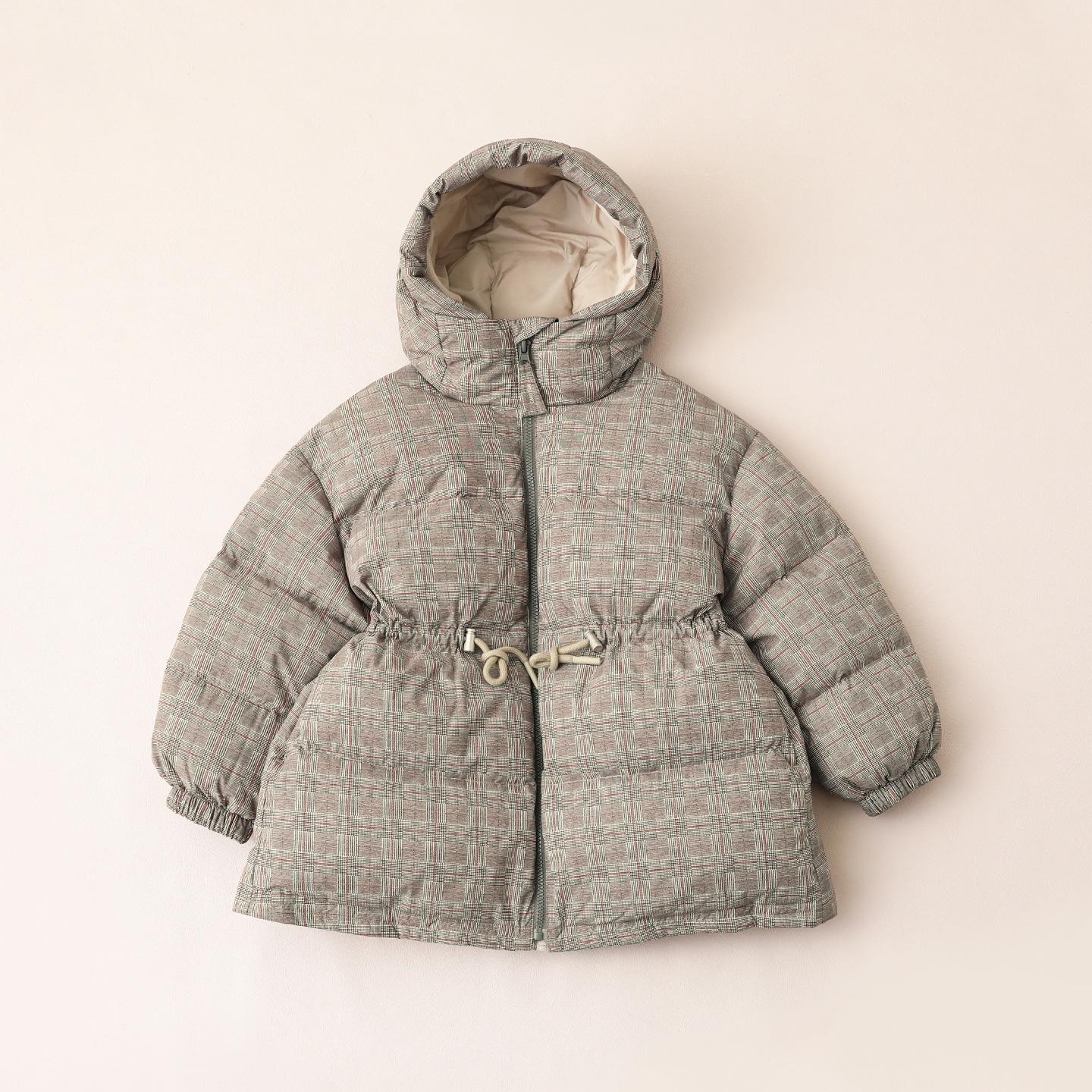 

2025 Girls Mid-Length Down Jacket - Thick Winter Outerwear with 90% Down, Perfect for Middle and Big Kids 120 cm