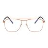 Autumn Aviator-Style Screwless Glasses: High Prescription, Fashionable Retro Frame for Women and Men