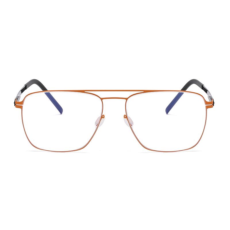 Autumn Aviator-Style Screwless Glasses: High Prescription, Fashionable Retro Frame for Women and Men