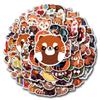 110Pcs Cute Red Panda Graffiti Stickers Kawaii Animal Cartoon Decal Diy Luggage Phone Guitar Cup Scraphbook Waterproof Sticker
