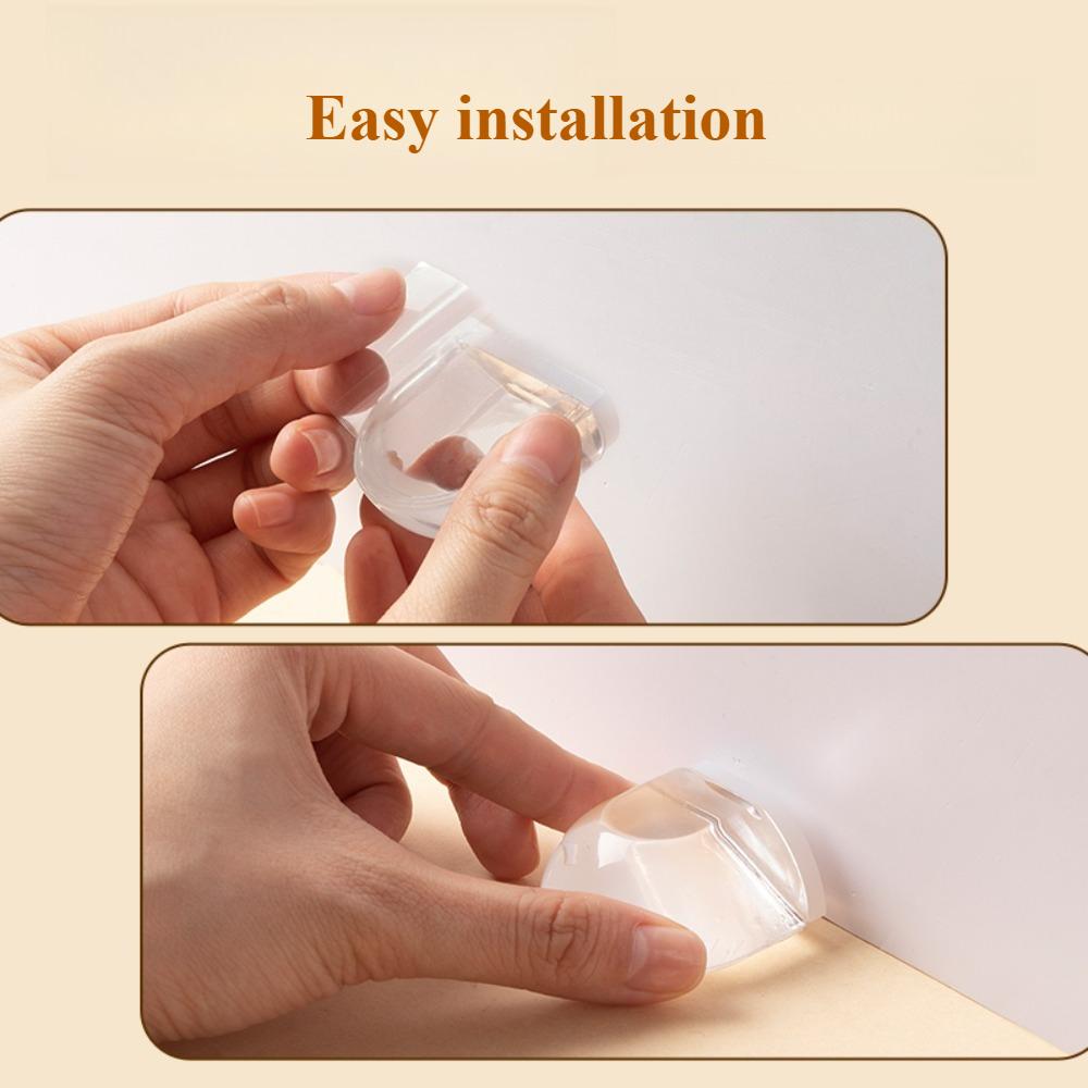 1PC SilentGuard Transparent Door Stop Self Adhesive TPU Plastic Non Slip No Drill Anti Collision Bumper for Home Office