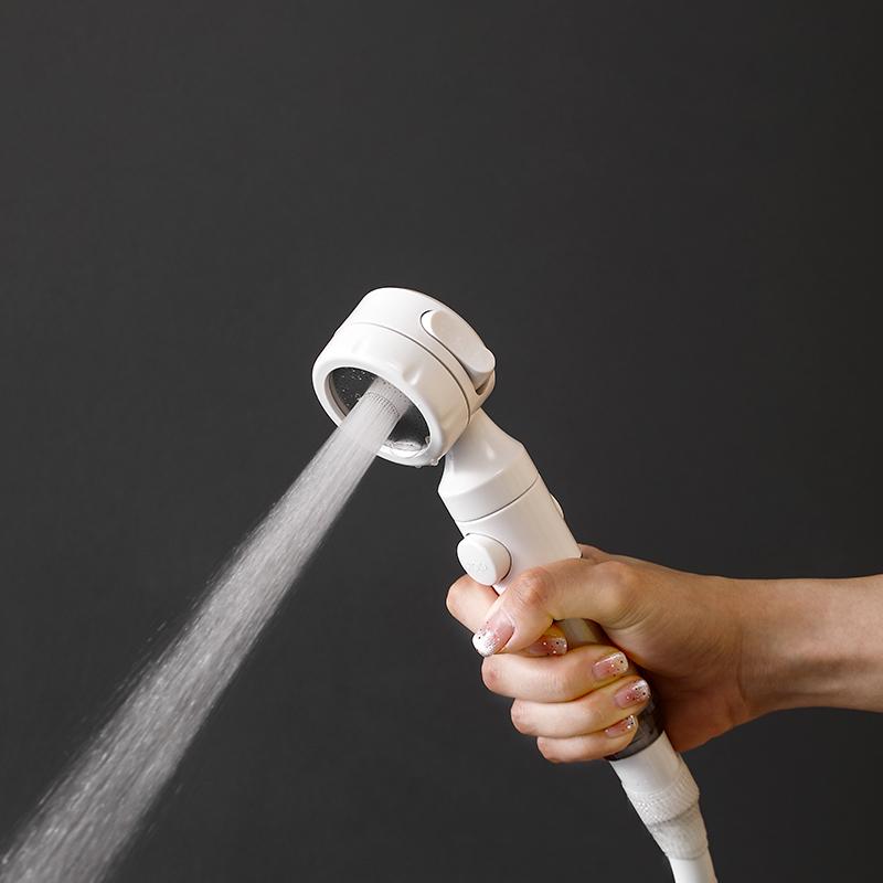 Pressurized Filter Shower Head Water Purifying and Antibacterial Nozzle Portable Shower Head for Traveling Business Trips Hotel