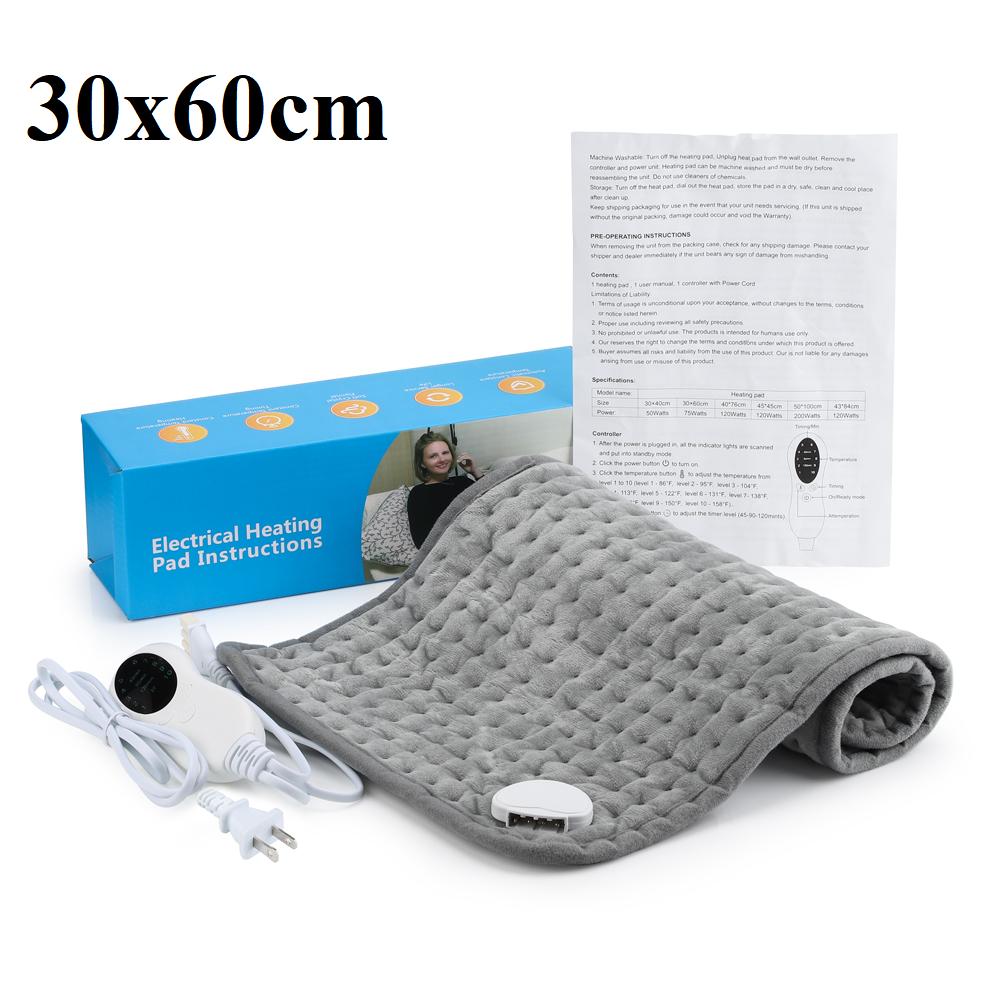 

30x60см Грелка для живота, талии, спины, теплое одеяло, сохраняет тепло, обезболивает, зимняя грелка для ног и рук, простыня, вилка для ЕС, Великобритании, США UK