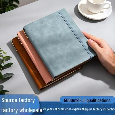Premium PU Leather Journal with Strap - Stylish Notebook for Students and Daily Use