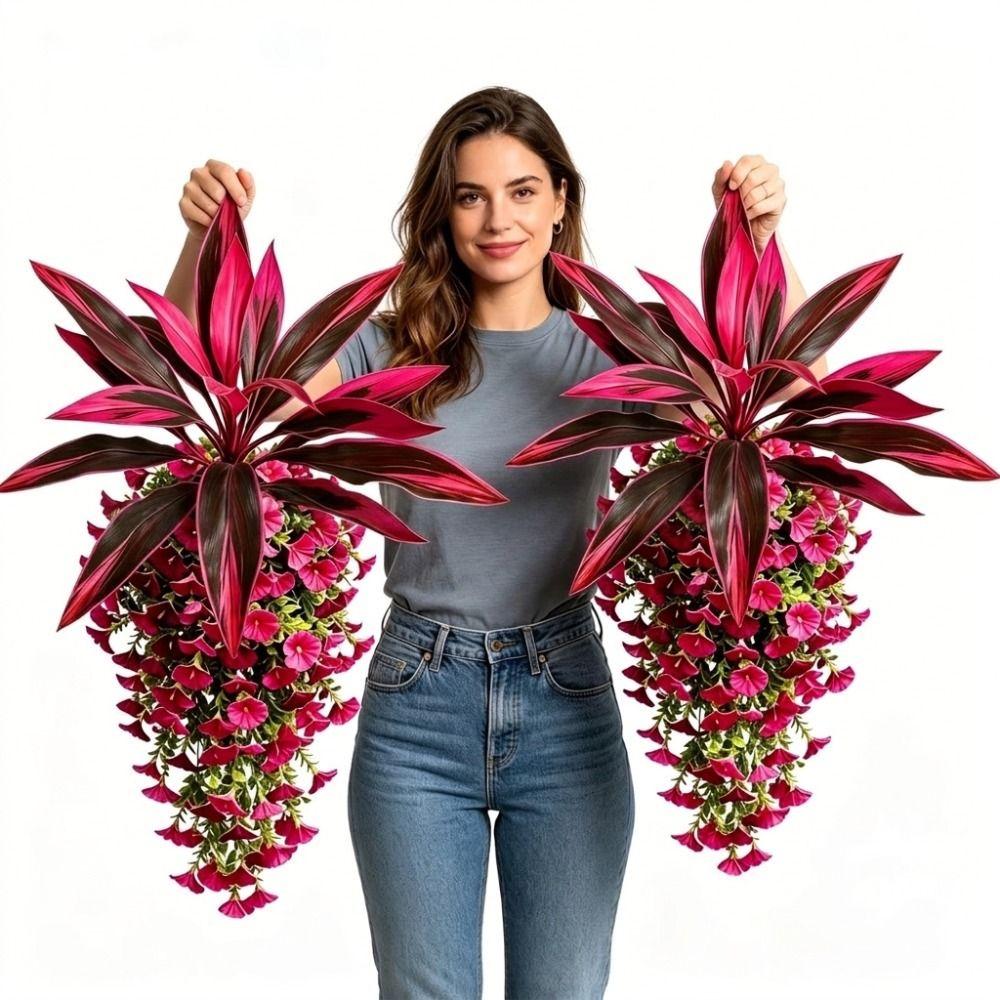 Lush Leaves Artificial Dracaena Morning Glory Hanging Vine Wedding Decor