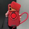 Bracket Wrist Strap Magnetic Case for iPhone 17E 15 12 11 13 14 16 E 17 Air Pro Max 16 Plus Magsafe Stand Armor Protection Cover