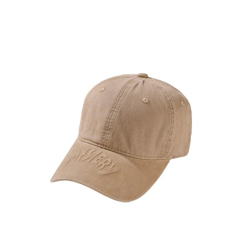 Style Letter Embroidered Cotton Baseball Cap With Sun Protection For Casual Wear
