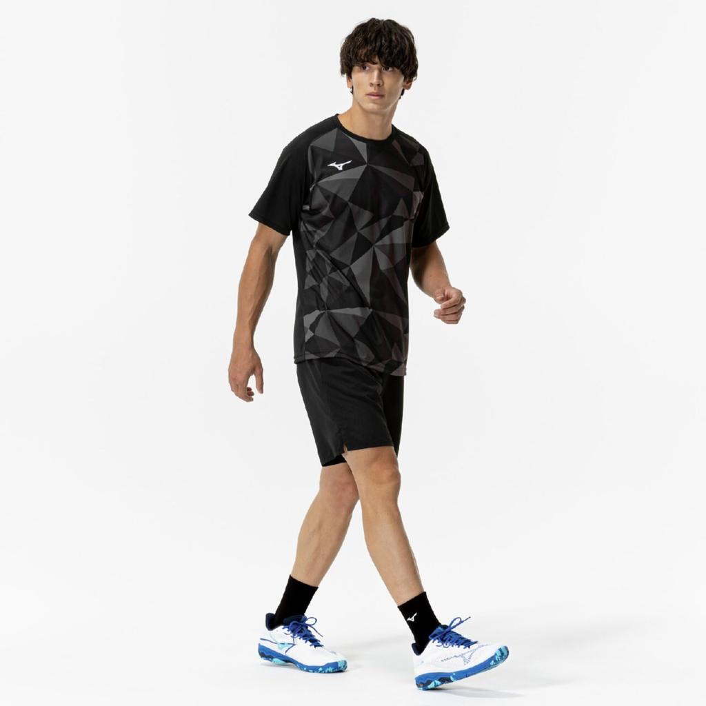 Tennis and Badminton Game Dynamotion Perfect for Club Size 62JAC021 Shirt, Moisture-Wicking, Quick-Drying, Fit, Activities, Unisex, Black, S,
