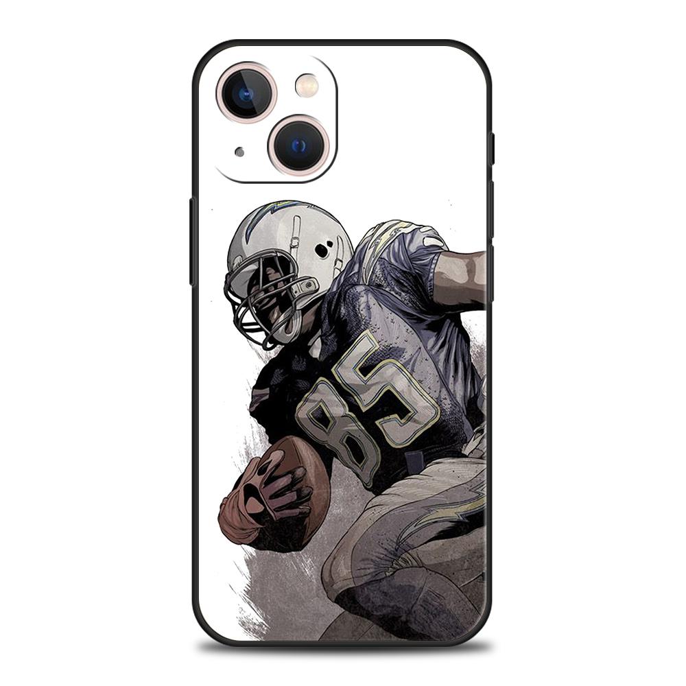 Luxury Phone Case For iPhone 17 Air 16E 16 11 15 14 Pro MAX 12 13 7 8 Plus X XR XS SE 2022 Cover American Rugby player sport