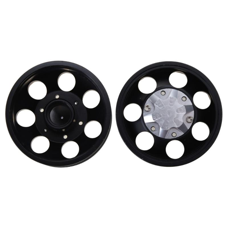 1Set/2Pieces RC Front heel for Rim Aluminum Alloy Beadlock heel Hub Heavy Duty Bearing Spare Part for 1:14 Tamiya ac