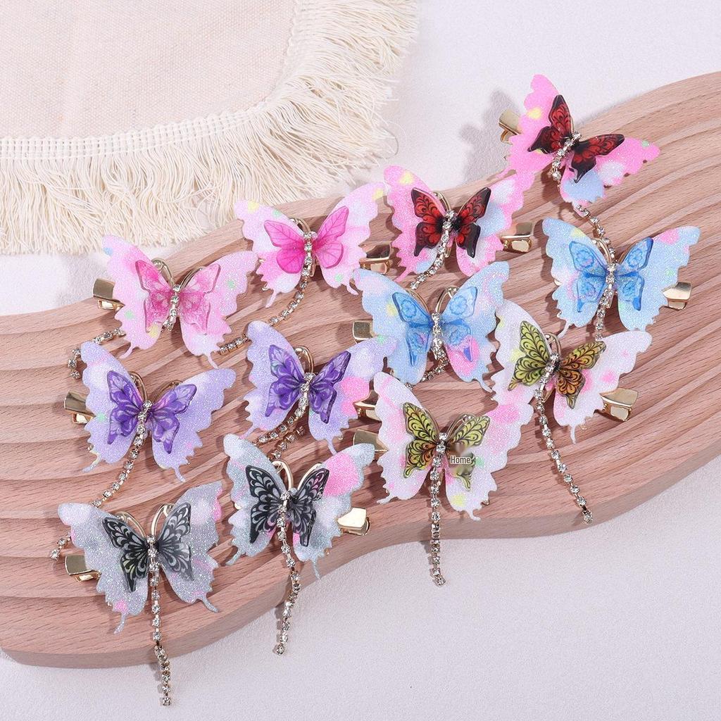 Exquisite Butterfly Hair Clip for Women & Children: High-End National Style Accessory