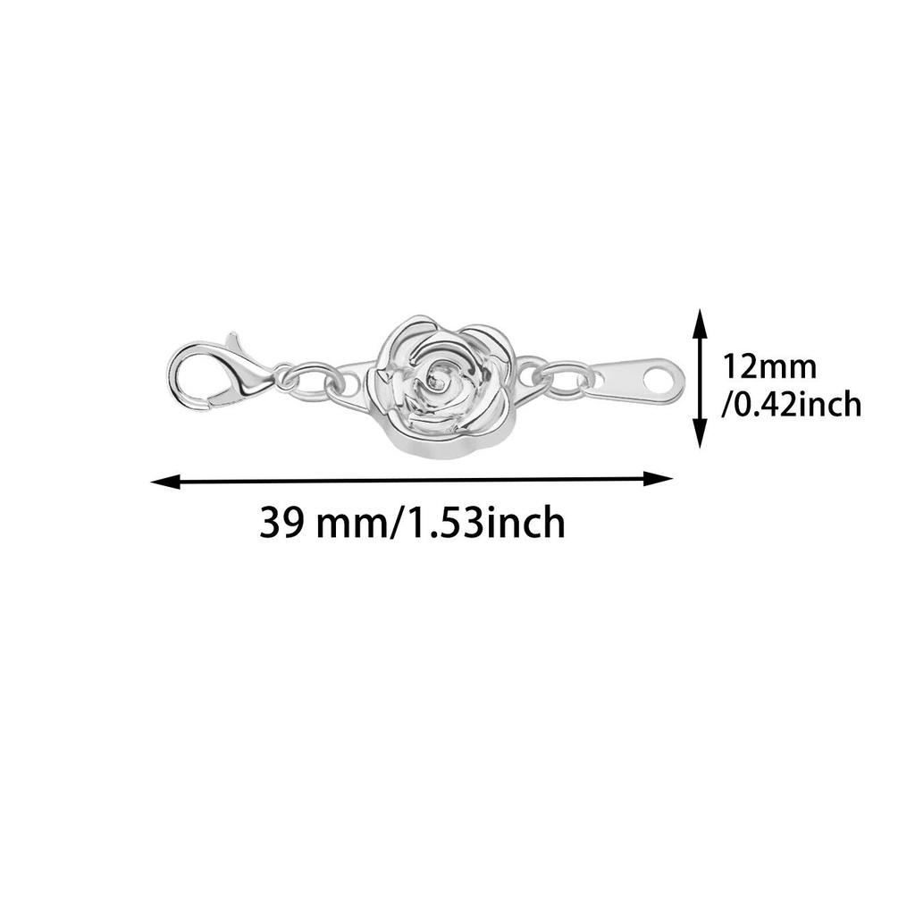 12-Piece Magnetic DIY Bracelet & Necklace Set with Heart & Round Connectors