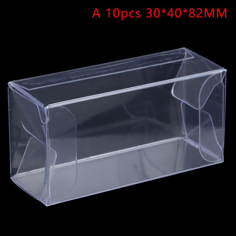 

Пластиковая прозрачная ПВХ-коробка для конфет/шоколада/игрушек/ювелирных изделий/демонстрационных коробок для хранения свадебных подарков и сувениров 10pcs 30*40*82MM