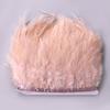 Sharp Chicken Feather Trim Fabric: White & Colored Strips, Hot Selling Cross-Border Fabric Tape.