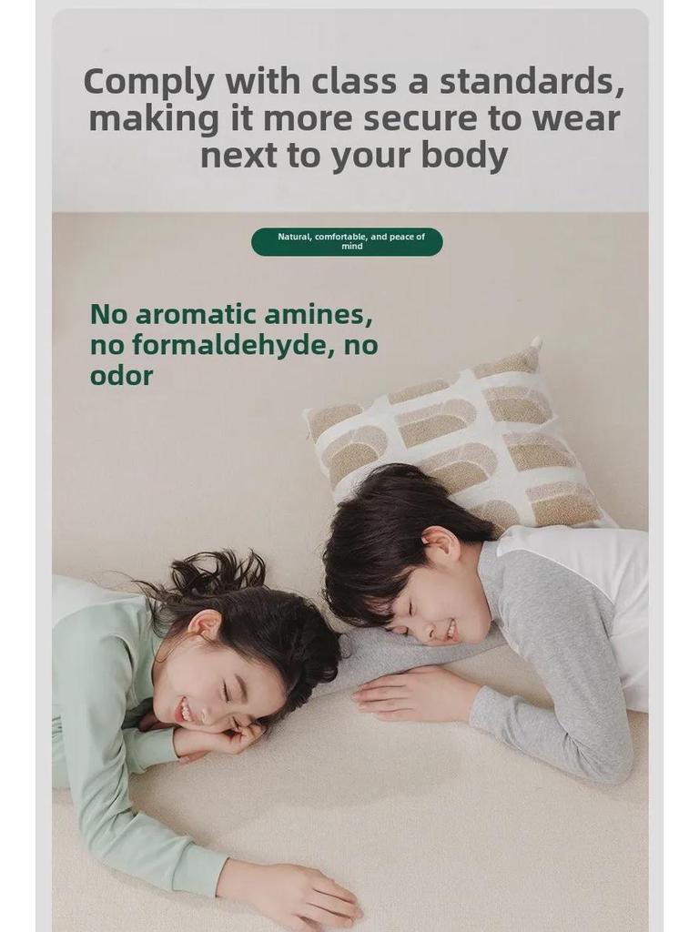 Kinder Unterwäsche Set aus reiner Baumwolle für Herbst und Winter: Jungenpullover & Mädchen Rundhals Mittelhals Bekleidung