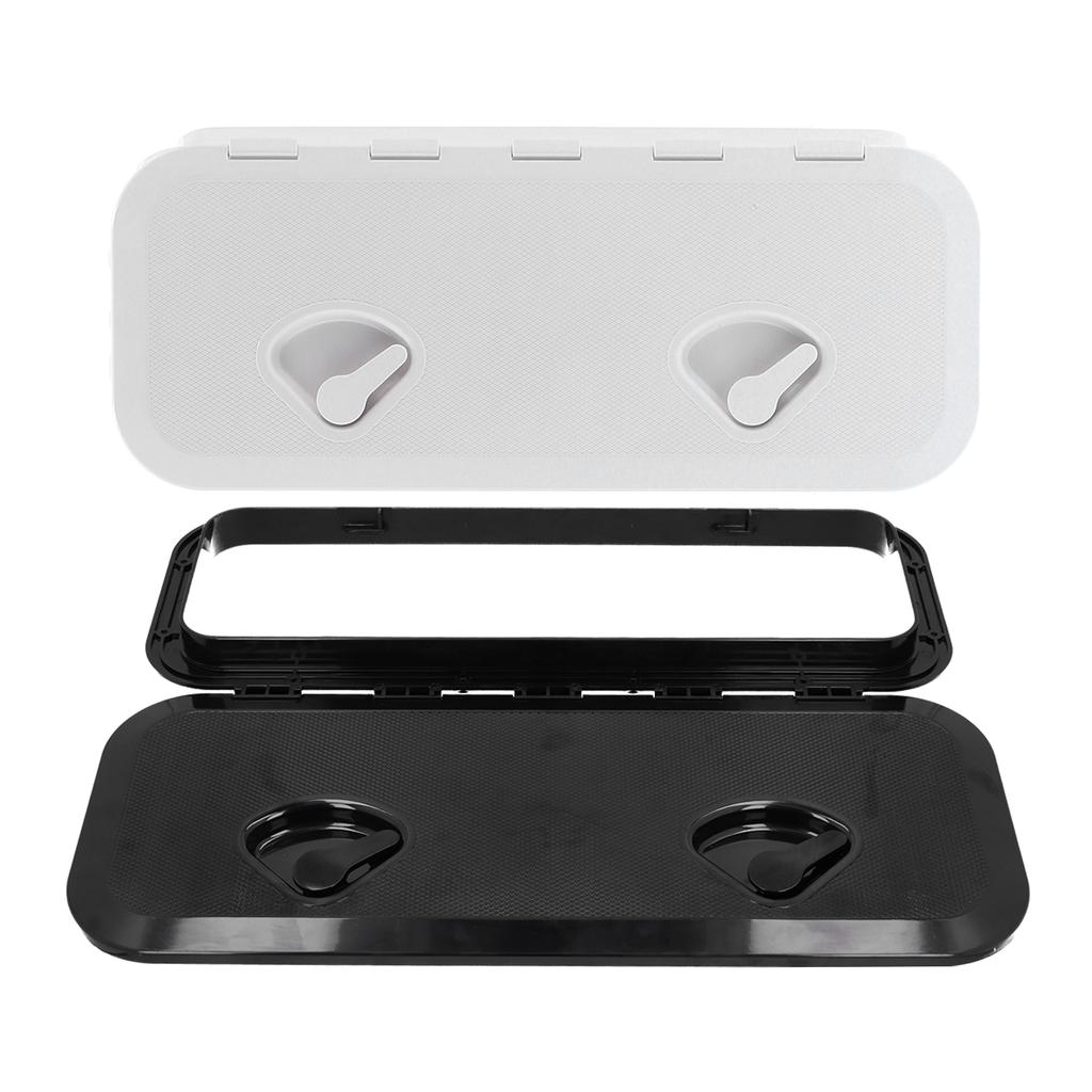 Boat Deck Hatch Deck Access Hatch Inspection Cover 180° Hinged Lid Anti UV with Lock for Marine Boat 24 X 9.5in Marine Deck Lid