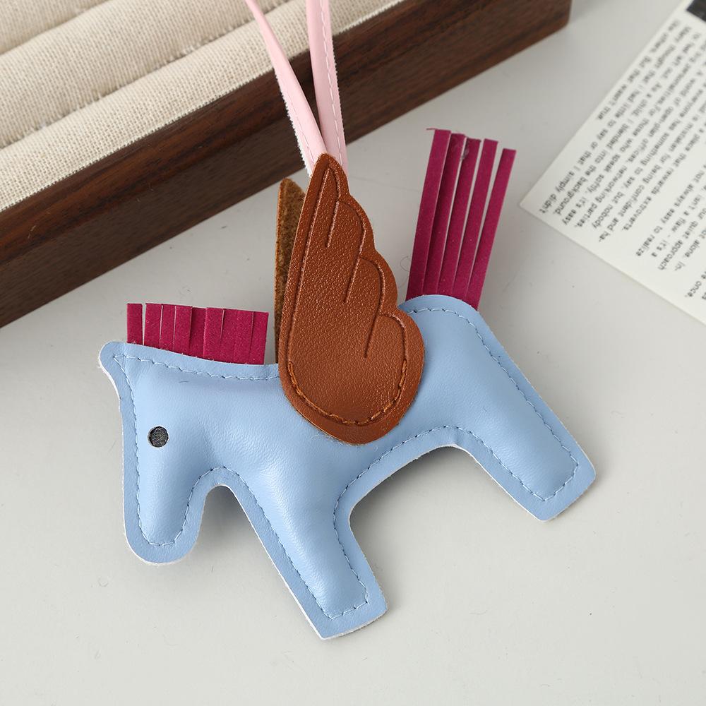 Pony PU-Leder Anhänger grenzüberschreitend original vielseitige Tasche niedlich Trend Auto Schlüsselanhänger Tasche Anhänger Lager