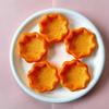 100Pcs/Lot 3D Mini Egg Tart Miniature Doll House Food Charms Resin Flatback Cabochons for Diy Phone Case and Hair Accessories