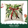 40/45/50cm Merry Christmas Theme Cushions Pillowcase Polyester Cushion Cover Throw Pillow Pillowcover Home Car Sofa Decor