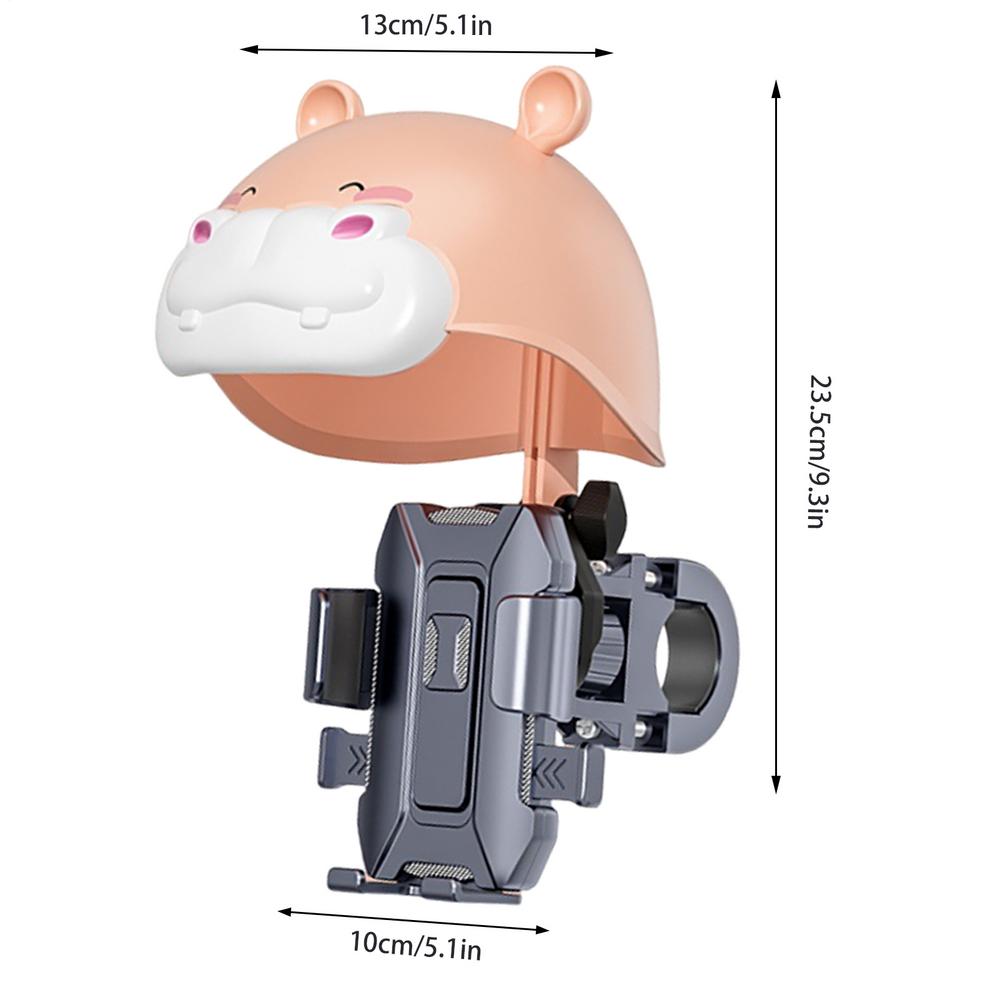Motorcycle Phone Holder 360 Degree Rotation with Helmet Rainproof Handlebar Motor Phone Mount for Bike Motorbike Mountain Road