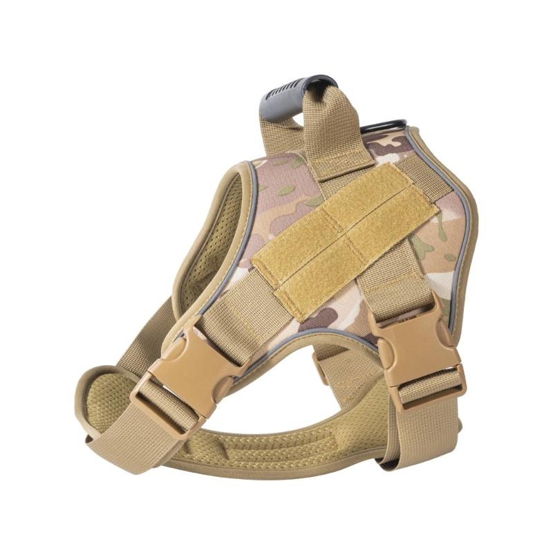 Dog Harness Soft Padded Dog Vest Tacticals Style Adjustable Strap  for Daily Walking Hiking and  Training