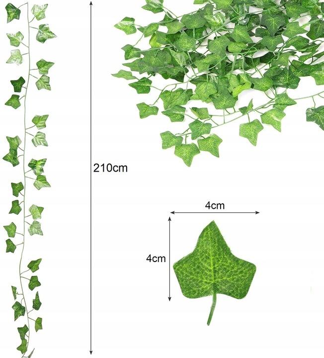 24x Műborostyán Falra Erkélyre 50m + Rögzítőszalagok