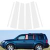 6pcs/set Car Window Door Column B C Pillar Post Cover Trim Replacement Parts For Honda Pilot/Ridgeline 2009-2015 Auto Parts