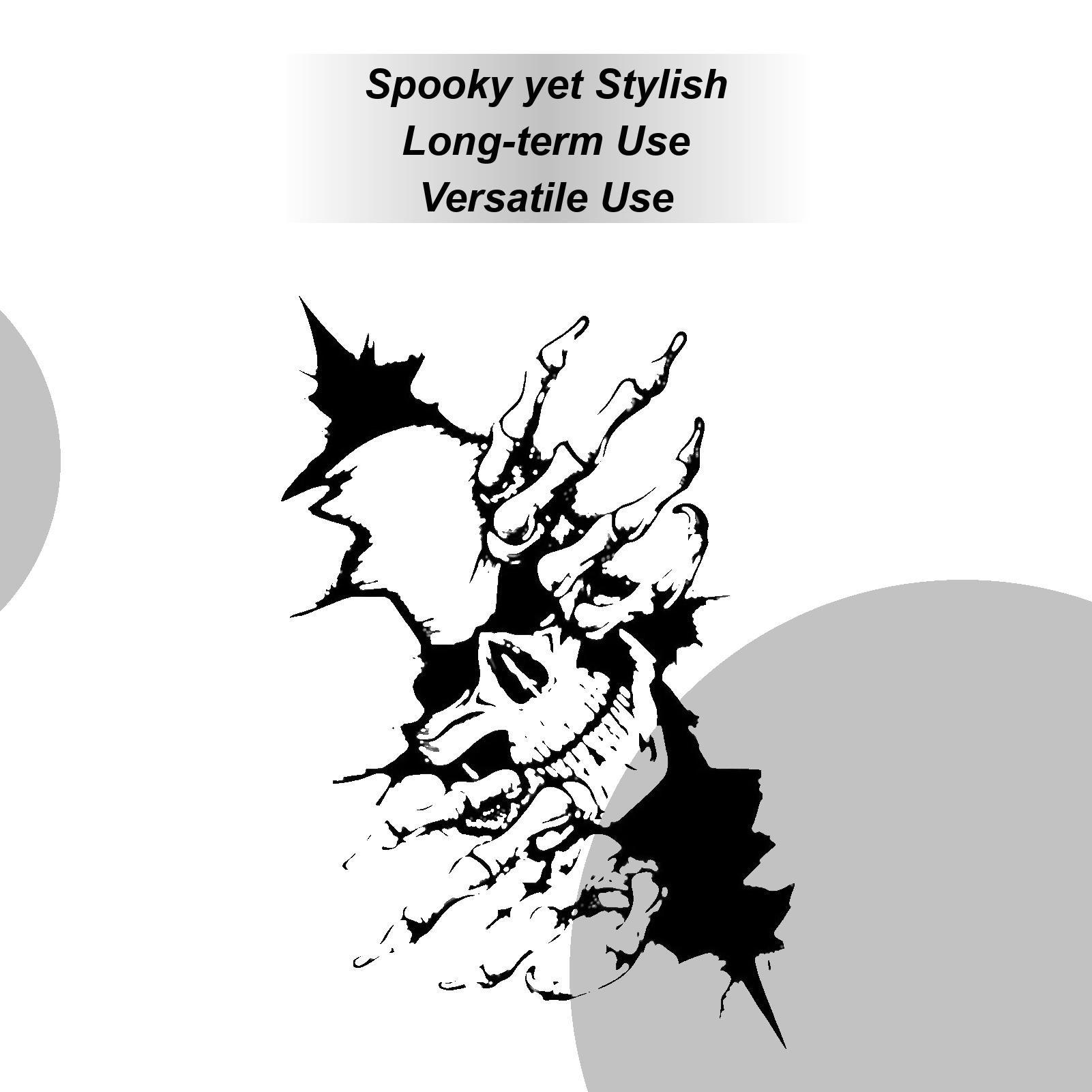 

Skeleton Car Window Sticker Horror Decals Halloween Decor SUV Decals For Car Truck SUV Motorcycle Vehicles Window Exterior Hood CHINA