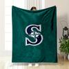 Seattle Mariners Logo Design Warm blanket - Flannel blanket for bedroom, living room, sofa, and nap sofas