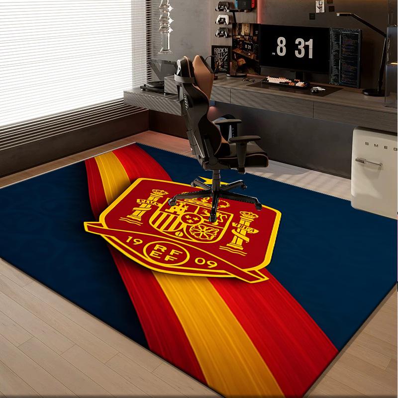 1PC Rug Spain Flag Map Art Carpet, Chair Rug,Area Rug for Office Bedroom Living Rooms Bedroom, Doormat Decor Christmas Fan Gifts