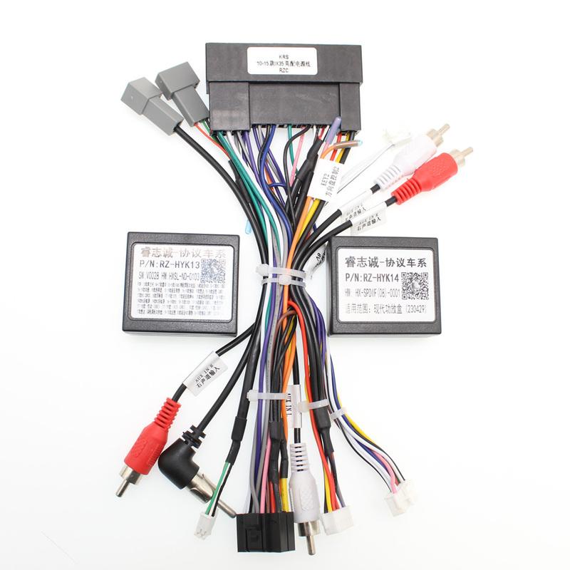 

Car Radio Stereo Wiring Harness Cable Canbus Android 16pin For For Hyundai IX35 2010-2015 Sonata 8 Santafe Kia K3