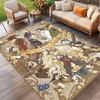 Genshin Impact Print Rug, Washable Floor Carpet, For Entryway Dorm Laundry Room Office Study, Home Decor Birthday Christmas Gift
