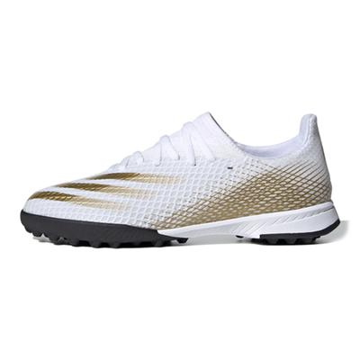 X GHOSTED .3 Tf Slip Resistant Low Top Kids' Soccer Shoes White Brown Black Kids' Sneakers EG8214