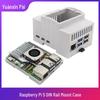 Захисний корпус із кріпленням на рейку та радіатором для Raspberry Pi 5-го покоління, ABS
