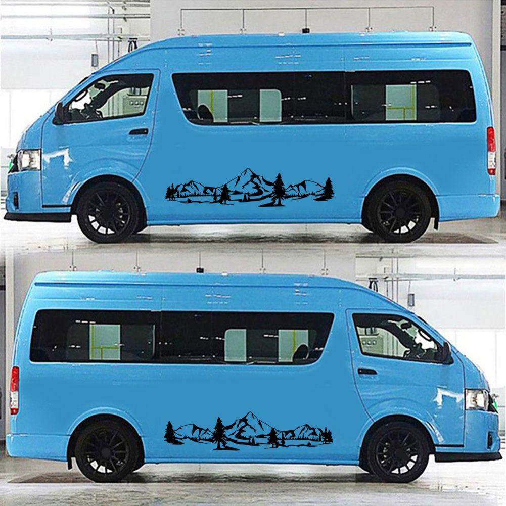 180*35CM naklejki samochodowe 2 szt./zestaw czarne akcesoria samochodowe