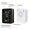 5 In 1 Carbon Dioxide Detector Digital Display Temperature Humidity Monitor CO 2 Air Quality Monitors for Formaldehyde Detecting