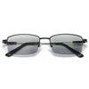 Memory Titanium Pochromic Multifocus Reading Glasses Men Women  Progressive Anti-blue Ray Half Rim Presbyopic Eyeglasses