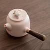 WJ Handmade Ceramic Pink Clay Side Handle Teapot