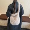 2025 Autumn/Winter Soft Fluffy Fur Shoulder Bag - Large Capacity Versatile Crossbody Tote