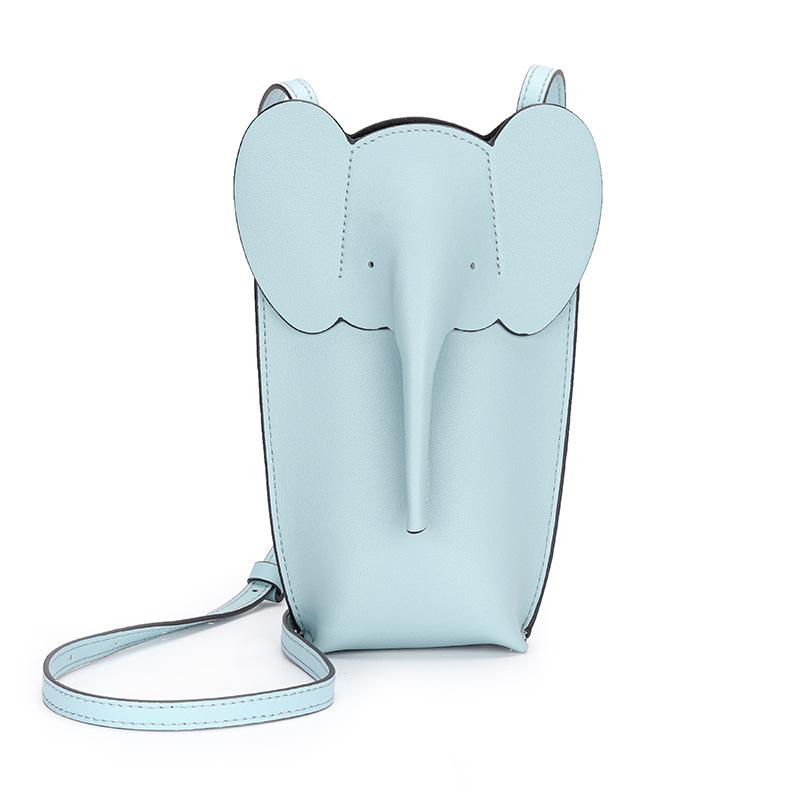 2024 New Mini Shoulder Bag 100% Genuine Leather Women Crossbody Phone Bags Fashion Elephant First Layer of Cowhide Purse Handbag