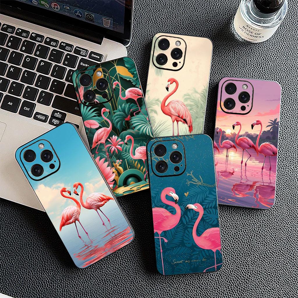 Schutzhülle Flamingo Vogel Blume für Samsung Galaxy S25 S24 S23 Fe Ultra Plus S7 Edge A05 A06 A16 A15 A35 Handyhülle